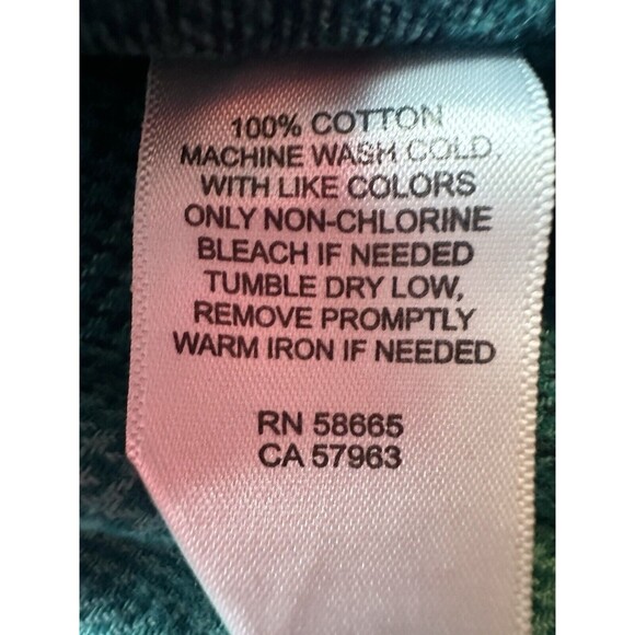 Abound Men's Green Blue Plaid Long Sleeve Button Up Shirt‎ SIZE XX-SMALL NWT - Picture 5 of 8